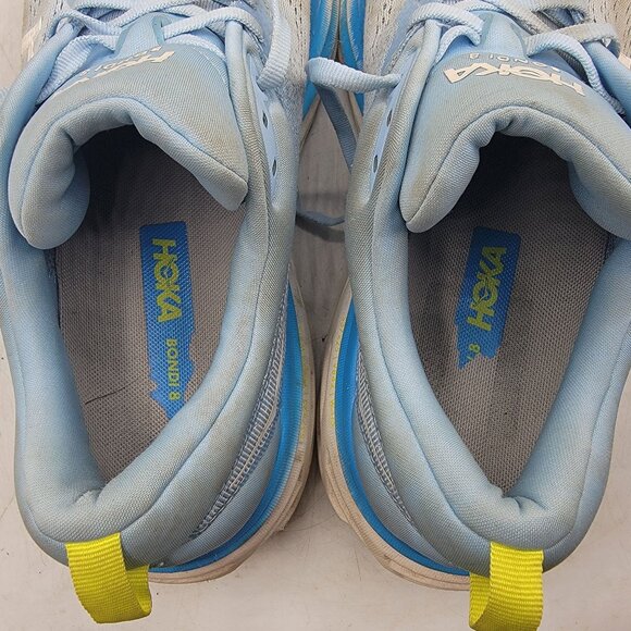 Hoka One One Bondi 8 Mens 10.5 D Shoes Blue Running Gym Walking 1123202 ABDB - Picture 6 of 13